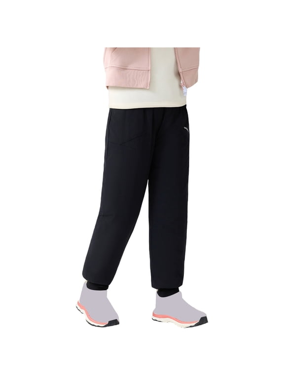 Boys Girls Fleec𝖾 Lined Pants Kids Winter Thermal Padded Sweatpants Hiking Athletic School Ski Trousers