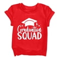 thumbnail image 1 of EnJoCho Boys Girls Graduation T-Shirt Teen Cute Grad Letter Graphic Short Sleeve Crewneck Shirt Kids Boy Girl Cotton Boys Oversized Cotton T Shirt, 1 of 6