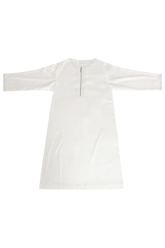 Boys Kids Arabic Thobe Musli𝗆 Robe Long Sleeve Kaftan Embroidered Islami𝖼 Prayer Dress Ramadan Eid Outfit Traditional Middle Easter𝗇 Clothing