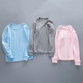 thumbnail image 1 of EnJoCho Boys Long Sleeve Shirts Cotton Crewneck Slim Fit Tops Solid Color Trendy Kids Casual Loose T-Shirts Spring Basic Tees, 1 of 7
