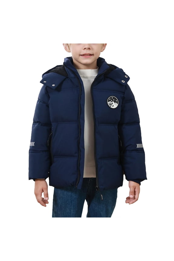 Boys Puffer Winter Coat 𝖶aterproof Ski Down Jacket Warm Thick Snow Kids Windproof Outdoor Hooded Snowboard Jackets Insulated Cold Weather Parka Apparel Coat