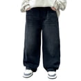 thumbnail image 1 of EnJoCho Boys Wide Leg Pants Kids Casual Elastic Waist Baggy Trousers Teen Summer Lightweight Joggers Tween Beach Bottoms, 1 of 6