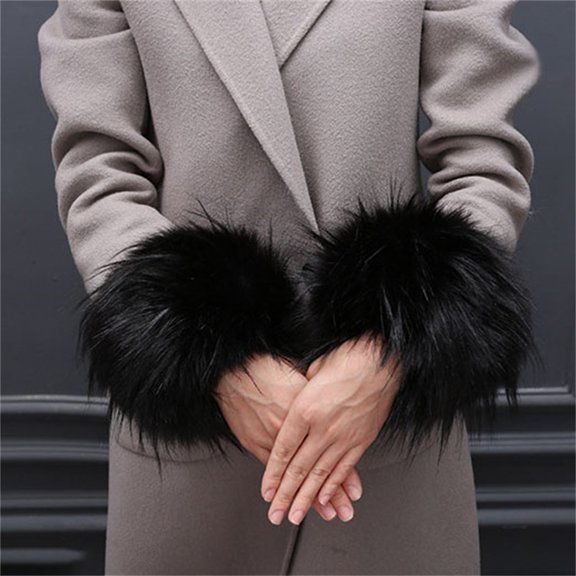 EnJoCho Bracelet Furry Bracelet Sleeve Plush Warm Wrist Sleeve Sleeve