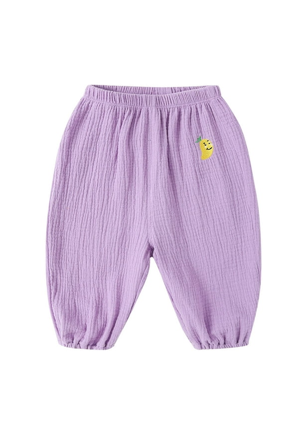 Cartoon Character Cotton Bloomers with Breathable Fabric - Soft Playtime Pants for Baby Toddler Boys Girls Everyday Wear (3-4 Years,Purple)