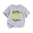 thumbnail image 1 of EnJoCho Children's Clothes Little Children and Big Kids AUNTIE’S MAIN SQUEEZ Cartoon Print Boys and Girls Tops Short Sleeved T Shirts Casual Trendy Tee Tops, 1 of 6