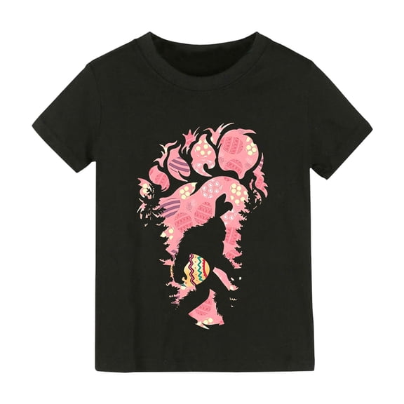 EnJoCho Child 2024 Blouse Toddler Kids Baby Girl's Rabbit Tee Outfits Baby Bunny Tshirt Easter Clothes Princess Vest Shirt Tops