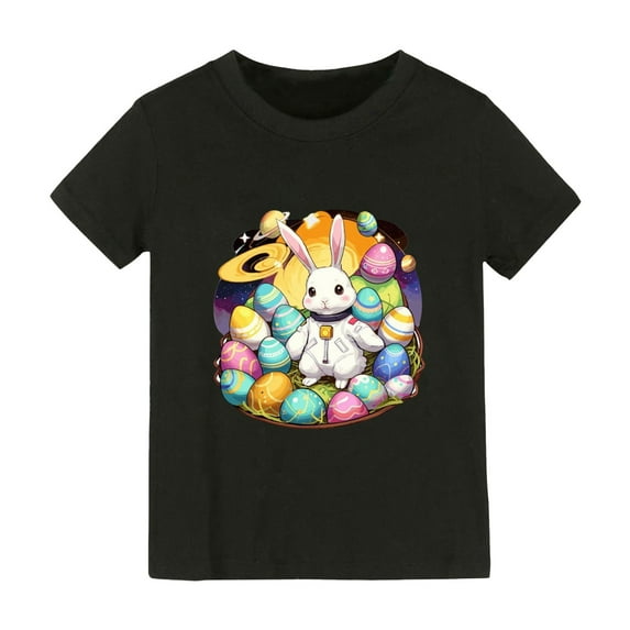 EnJoCho Child Bodysuit Toddler Kids Baby Girl's Rabbit Tee Outfits Baby Bunny Tshirt Easter Clothes Vest Shirt Top for 1 to 10 Years