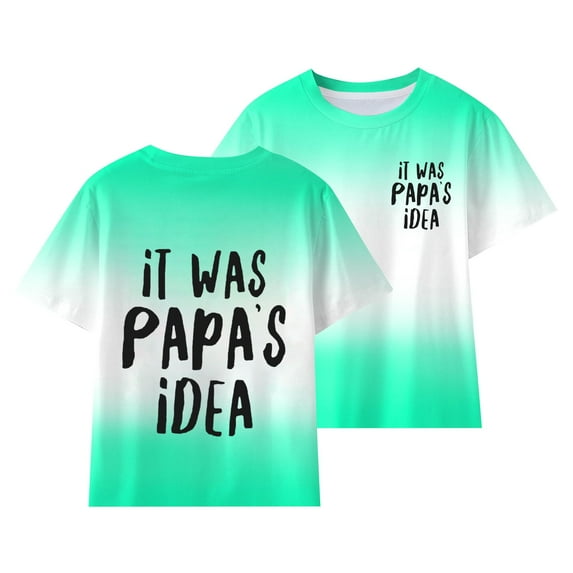 EnJoCho Child Clothes Toddler Kids Girl Clothes Girls' T Shirt Boys' Top Crewneck Short Sleeve T Shirt Tie Dye Alphabet Print Summer Tees