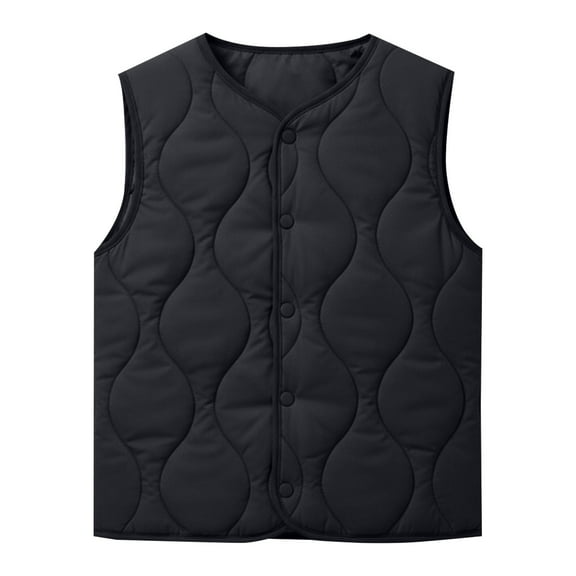 EnJoCho Children Autumn Winter Cotton Vest Boys Girls Thick Velvet Inner Warm Sleeveless Jacket Outerwear School