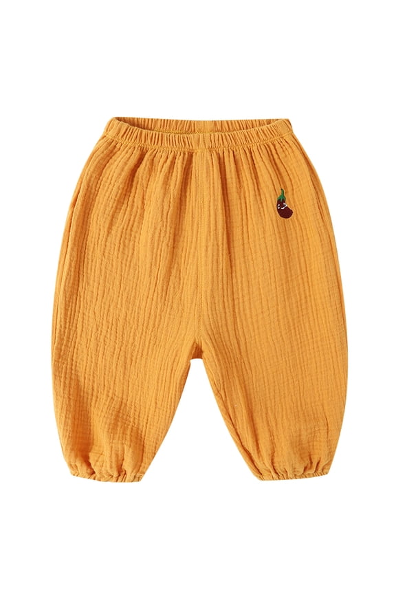 Cartoon Character Cotton Bloomers with Breathable Fabric - Soft Playtime Pants for Baby Toddler Boys Girls Everyday Wear (18-24 Months,Yellow)