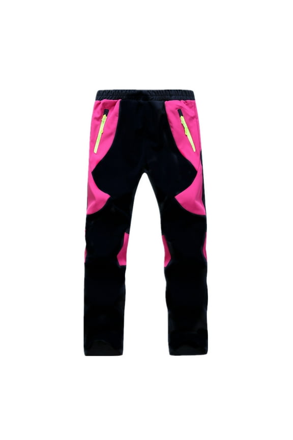 Children Boys Girls Windproof Outdoor Trousers Breathable Lining Warm Rain Ski Hiking Trousers 𝖶aterproof Pants All-Weather Activewear