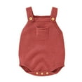 thumbnail image 1 of EnJoCho Children Boys Hoodies Baby Knit Romper Cotton Sleeveless Boy Girl Solid Sweater Clothes Baby Bodysuit Kids Trendy Fall Winter Wear, 1 of 6