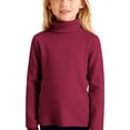 thumbnail image 1 of EnJoCho Children Unisex Solid Color T-Shirt Kids School Unifor𝗆 Long Sleeve Turtleneck T-Shirt Boys Long Sleeve Thermal Turtle Neck Sweater for Kids 4T-16 Years Soft Warm Under Shirts, 1 of 4