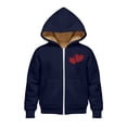 thumbnail image 1 of EnJoCho Children Valentine Day Sher𝗉a Fleec𝖾 Hoodie Full Zip Up Winter Jacket Heart Print Thick Warm Hooded Sweatshirt Thermal Coat, 1 of 7