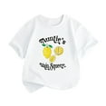 thumbnail image 1 of EnJoCho Children's Clothes Little Children and Big Kids AUNTIE’S MAIN SQUEEZ Cartoon Print Boys and Girls Tops Short Sleeved T Shirts Casual Trendy Tee Tops, 1 of 6