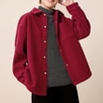 thumbnail image 1 of EnJoCho Children's Corduroy Shirt Jacket Autumn And Winter 2025 Children's Clothing Shirt With Winter Top For Medium And Large Children, 1 of 4