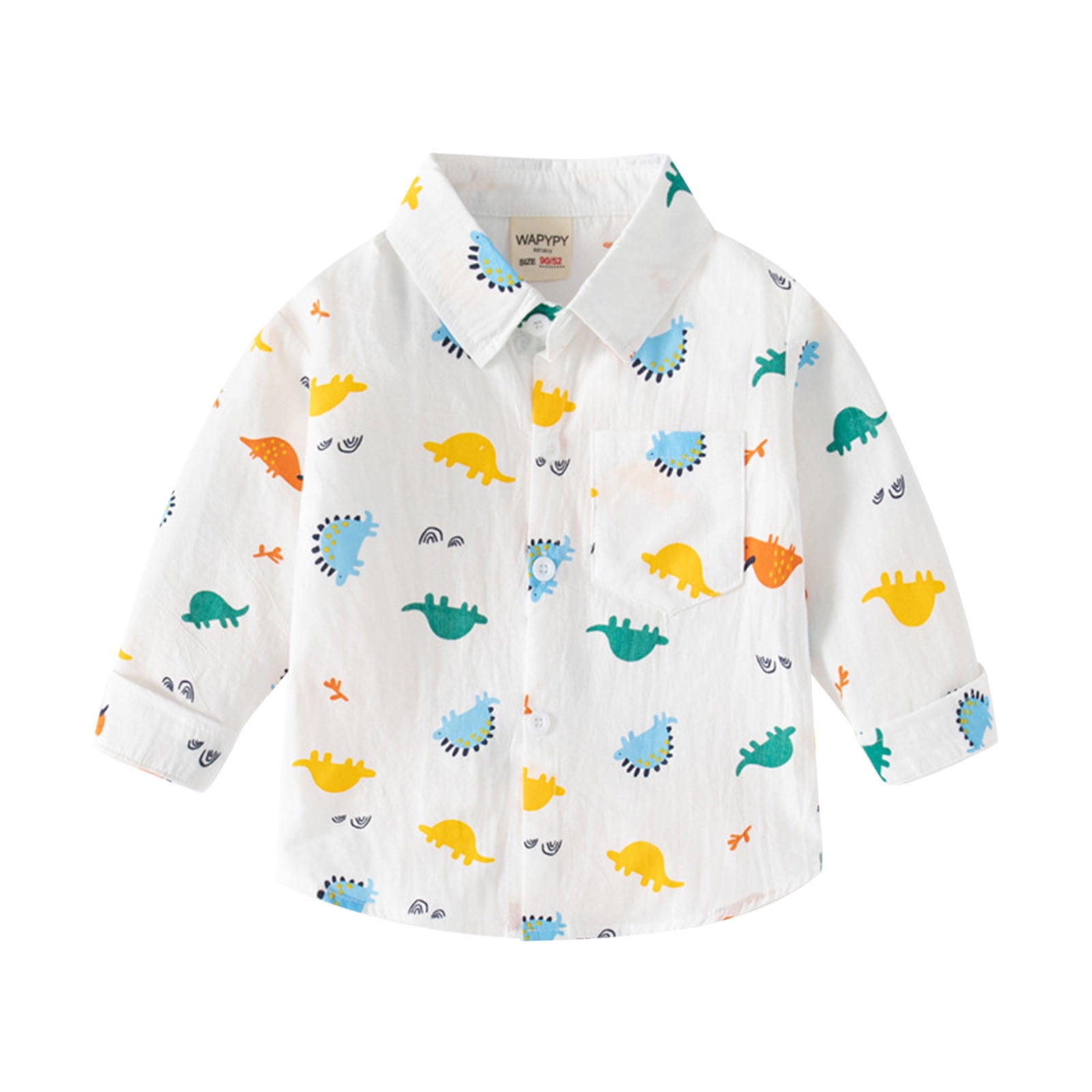 EnJoCho Children's Cute Tops Kids Toddler Flannel Shirt Jacket Cartoon ...