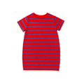 thumbnail image 1 of EnJoCho Children's Dress Summer Korean Version Girls' Dress Knitted Striped Short Sleeved Sleeping Dress Female Skirt Little & Big Kids Fashion Party Dresses 5-6 Years, 1 of 6