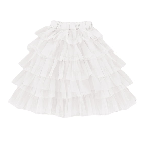 EnJoCho Children's Half Skirt Solid Color Cake Yarn Skirt Girls' Half Skirt Yarn Short Skirt Tulle Petticoat Skirt Layered Underskirt Vintagš¾ 50s Rockabilly Style Short Skirts