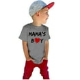 thumbnail image 1 of EnJoCho Children's Outwear Tops Toddler Baby Kids Boys Mother's Day Shirts Short Sleeve Letter T-shirts Tee Tops Trendy Kids Summer Casual Tee Shirts 4-5 Years, 1 of 5