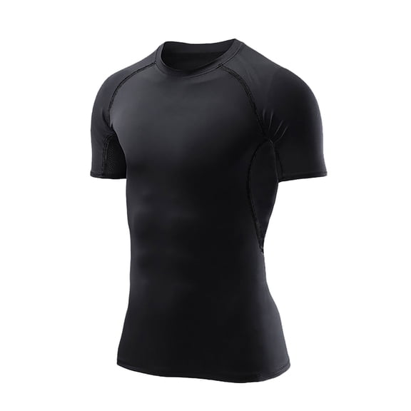 EnJoCho Children's Short Sleeve Compression Shirts Athletic Sport T-Shirt Base Layer Top Workout Undershirt Running Vest for Gym