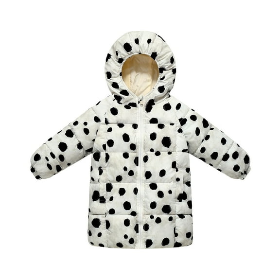 EnJoCho Childrens Thickened Warm Down Jacket for Girls Boys Winter Long Hooded Puffer Coat with Pockets Thick Lined Lightweight Full Zip