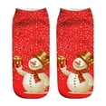 thumbnail image 1 of EnJoCho Clearance Christmas Red Socks Women Fashion Three-dimensional Printed Socks Christmas Socks Adult Xmas Themed Charming Socks Heated Socks Bulk, 1 of 1
