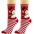 thumbnail image 1 of EnJoCho Clearance Christmas Socks Christmas Tree Snowflake Snowman Bow Cotton Socks Novelty Colorful Patterns Christmas Socks Dress Socks Cute Design Socks for Men Women Xmas Party Themed, 1 of 4