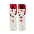 thumbnail image 1 of EnJoCho Clearance Christmas Socks Warm Coral Velvet Thick Christmas Socks Sleep Cartoon Floor Fuzzy Christmas Socks Adult Xmas Winter Themed Charming Socks Heated Socks Bulk Red Green Cute&Fun, 1 of 5