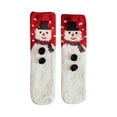 thumbnail image 1 of EnJoCho Clearance Christmas Socks Warm Coral Velvet Thick Christmas Socks Sleep Cartoon Floor Fuzzy Christmas Socks Adult Xmas Winter Themed Charming Socks Heated Socks Bulk Red Green Cute&Fun, 1 of 5