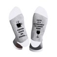 thumbnail image 1 of EnJoCho Clearance Christmas Unisex Coffee Keeps Ne Going Print Color Block Letter Socks Thermal Cozy Warm Slipper Socks Soft Warm Thick Socks Adult Xmas Themed Charming Socks Heated Socks, 1 of 5