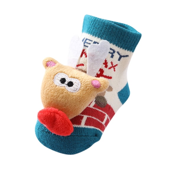 EnJoCho Clearance Furry Socks Women Cute Christmas Socks Fall Non-slip Socks Cotton Clothing with Grip Rubber, Animal Print Pattern Adult Xmas Winter Themed Charming Socks Heated Socks Bulk Cute&Fun
