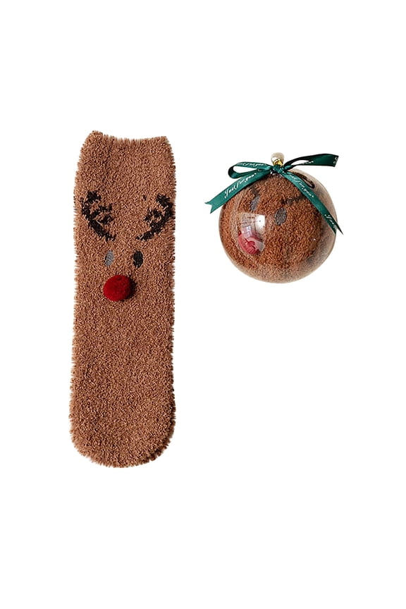 Clearance Winter Socks Christmas Fuzzy Socks for Women Girls Gifts Cute Fun Cozy Furry Winter Warm Slipper Xmas Holiday Socks Adult Xmas Winter Themed Charming Socks Heated Socks Bulk Cute&Fun