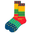 thumbnail image 1 of EnJoCho Clearance Winter Socks Men's Autumn and Winter Socks Santa Snowflake Men's Middle Tube Socks Damp Cotton Socks Adult Xmas Winter Themed Charming Socks Heated Socks Bulk Red Green Cute&Fun, 1 of 2