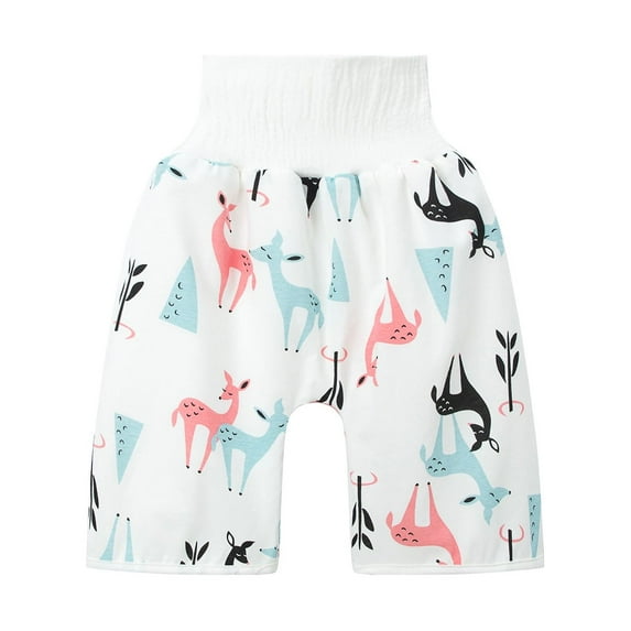 EnJoCho Clearence 3-in-1 Potty Training Shorts - Waterproof Reusable Cloth Diaper Pants with Leak-Proof Liner | Baby Girls Boys Eco-Friendly Underwear for Daycare & Overnight Protection