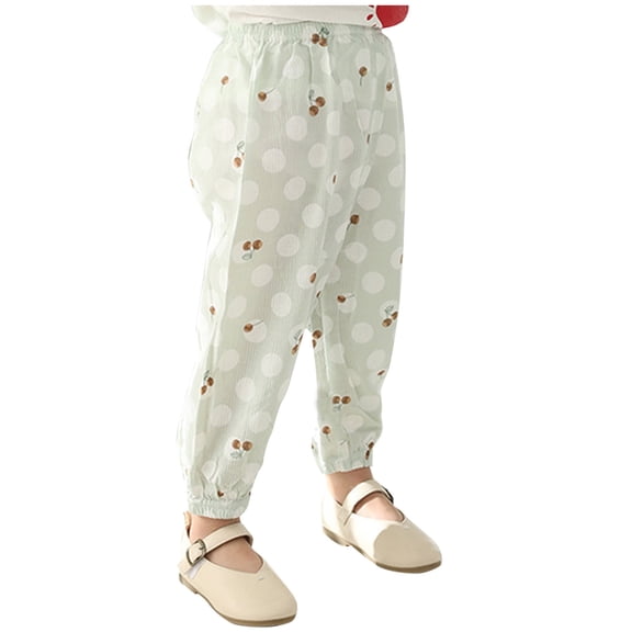 EnJoCho Comfort Long Pants for Baby Girls Toddler Kids Boys Girls Cute Cartoon Pattern Anti-M osquito Casual Home Outdoor Pants Trousers