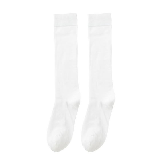 EnJoCho Cuffed Mid-Calf Socks For Women Womens Long Socks Pure Color Socks Heap Heap Socks