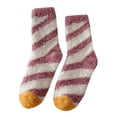 thumbnail image 1 of EnJoCho Cute Coral Winter Sleep Socks For Ladies Women'S Coral Winter Sleep Socks Womens Fuzzy Socks Slipper Winter Comfy Cozy Socks Cabin Warm Home Socks，Christmas Candy Socks, 1 of 3