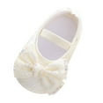 thumbnail image 1 of EnJoCho Cute Walking Shoes for Toddler Girls Baby Shoes Fashion Soft Sole Toddler Shoes Pearl Dress Flower Princess Shoes Baby Girl Shoes 0-6 6-12 Months, 1 of 4