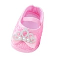 thumbnail image 1 of EnJoCho Cute Walking Shoes for Toddler Girls Baby Shoes Fashion Soft Sole Toddler Shoes Pearl Dress Flower Princess Shoes Baby Girl Shoes 0-6 6-12 Months, 1 of 6