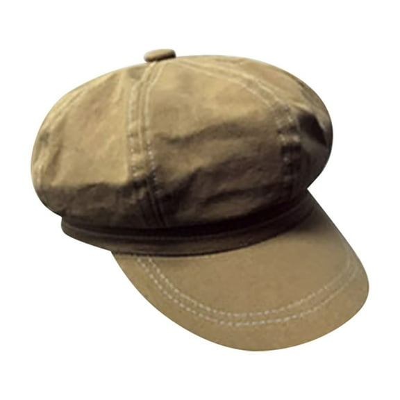 EnJoCho Fashion Caps for Women's Spring/Summer Simple Vintage Bright Line Beret Outdoor Painter Hat Breathable