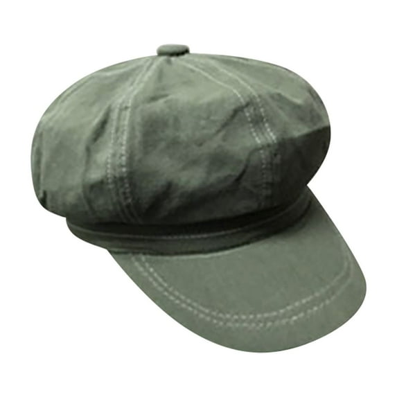 EnJoCho Fashion Caps for Women's Spring/Summer Simple Vintage Bright Line Beret Outdoor Painter Hat Breathable