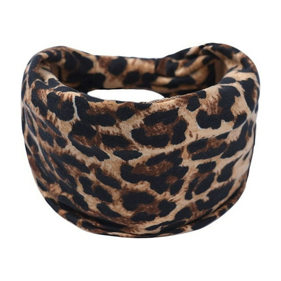 EnJoCho Fashion Headbands for for Women 4 Packs Wide Headbands For Women Black Headwrap Boho African Yoga Turban Solid Color