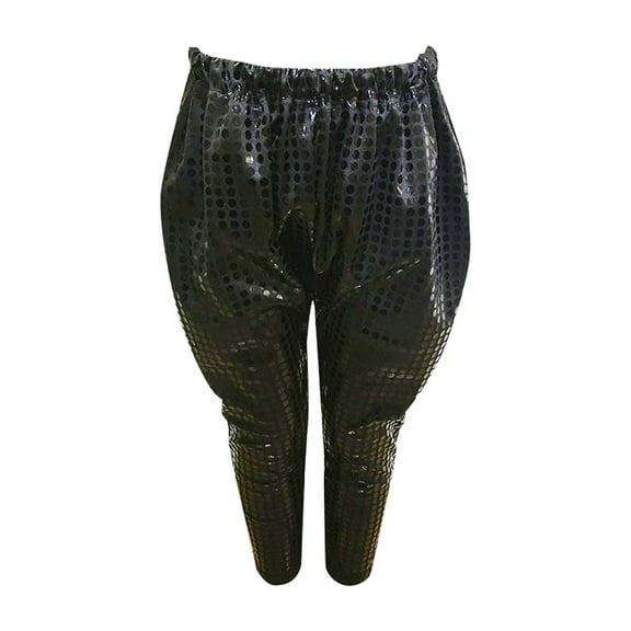 EnJoCho Fashion Long Pants Young Teens Boys and Girls Pants Spring/Autumn Multicolor Solid Sequin Pants Party Birthday Performance Clothes