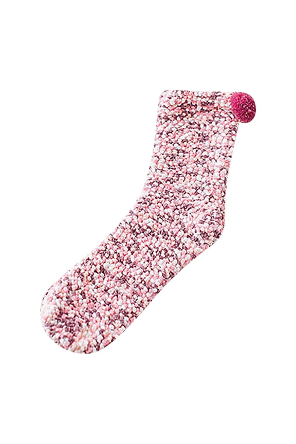 Fashionable Tube Socks For Women Ladies Cake Socks Coral Cake Floor Socks Chrysanthemum Yarn Sleeping Socks "Cupcake" Socks With Gift Box