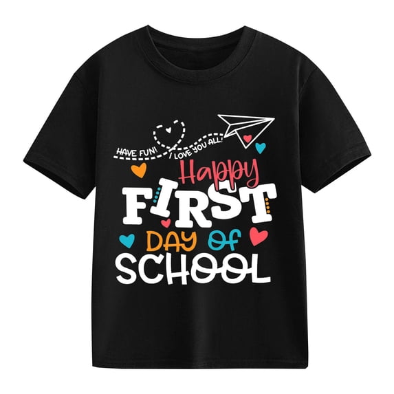 EnJoCho First Day of Kindergarten T-Shirt for Boys Girls Watch Out Kindergarten Here I Come Shirt Kids Back-to-School Tee Back-to-School Girls Graphic T-Shirt