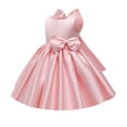 thumbnail image 1 of EnJoCho Flower Girls Dress Wedding Pageant Satin Formal Dresses Toddler Birthday Party Princess Ball Gown Tutu Dress Kids Princess Dress Ruffle Sleeve Girls, 1 of 4