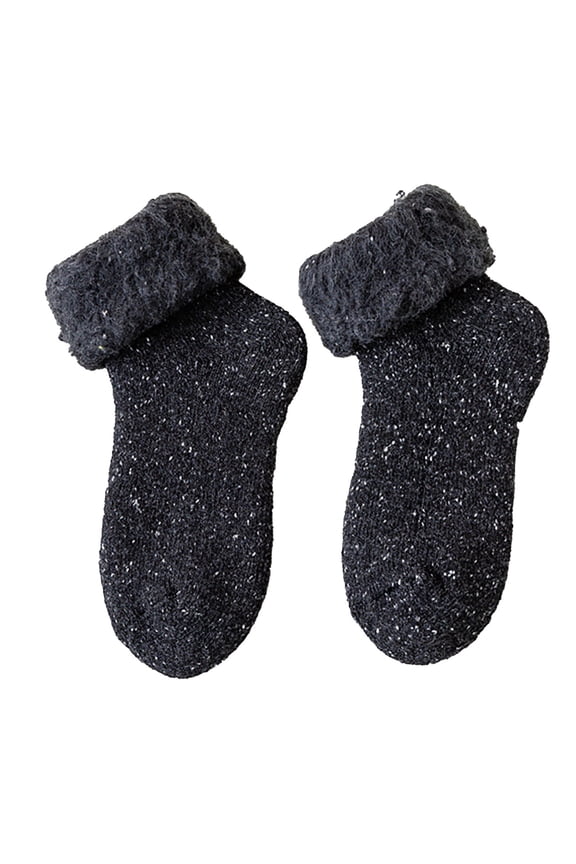 Fluffy Thick Slipper Socks For Ladies Wool Socks Winter Women's Stockings Thickened With Snow Country Sub Warm Ski Yarn Snow Socks
