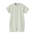 thumbnail image 1 of EnJoCho Gender-Neutral Baby Adventure Romper - Stretchy Short Sleeve Bodysuit, Reinforced Knee Design for Crawling Practice & Play (12-18 Months,Green), 1 of 8