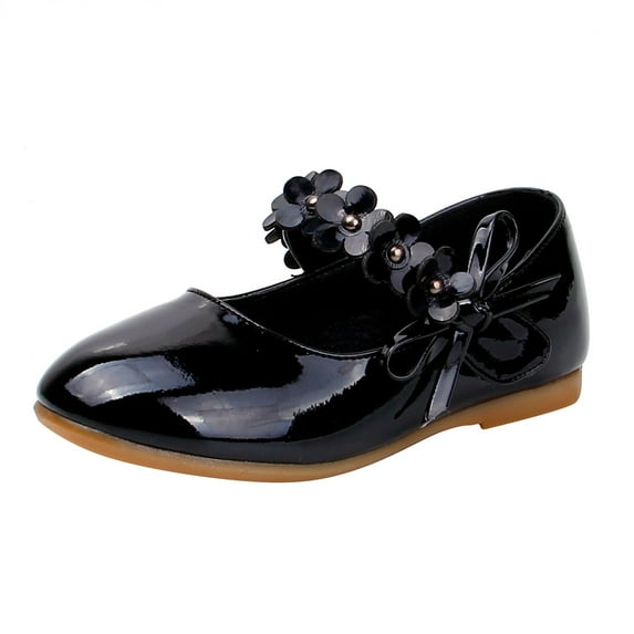EnJoCho Girl Princess Shoes Small Leather Shoes Single Shoes Children Dance Shoes Girls Performance Shoes Children Casual Party Shoes Indoor Outdoor Wear